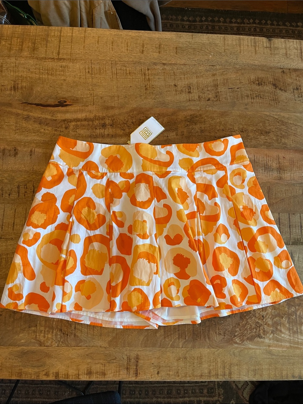 EMILY MCCARTHY party shorts in cheetah Orange XXL
